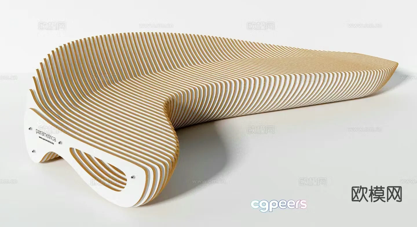 Modern folding sofa special shaped sofa 3d model
