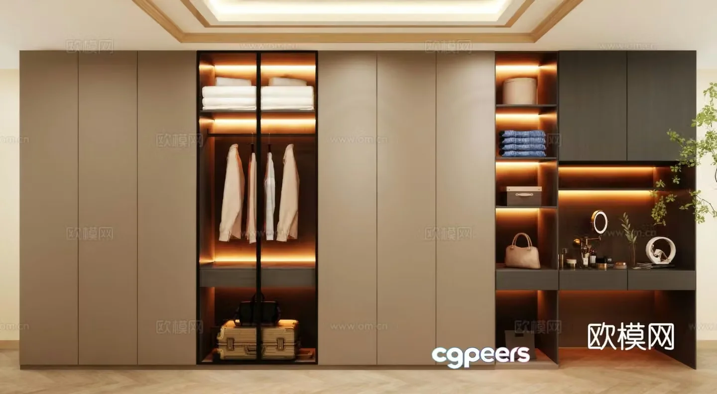 Wardrobe Clothes cabinet design Clothes cabinet 3d model