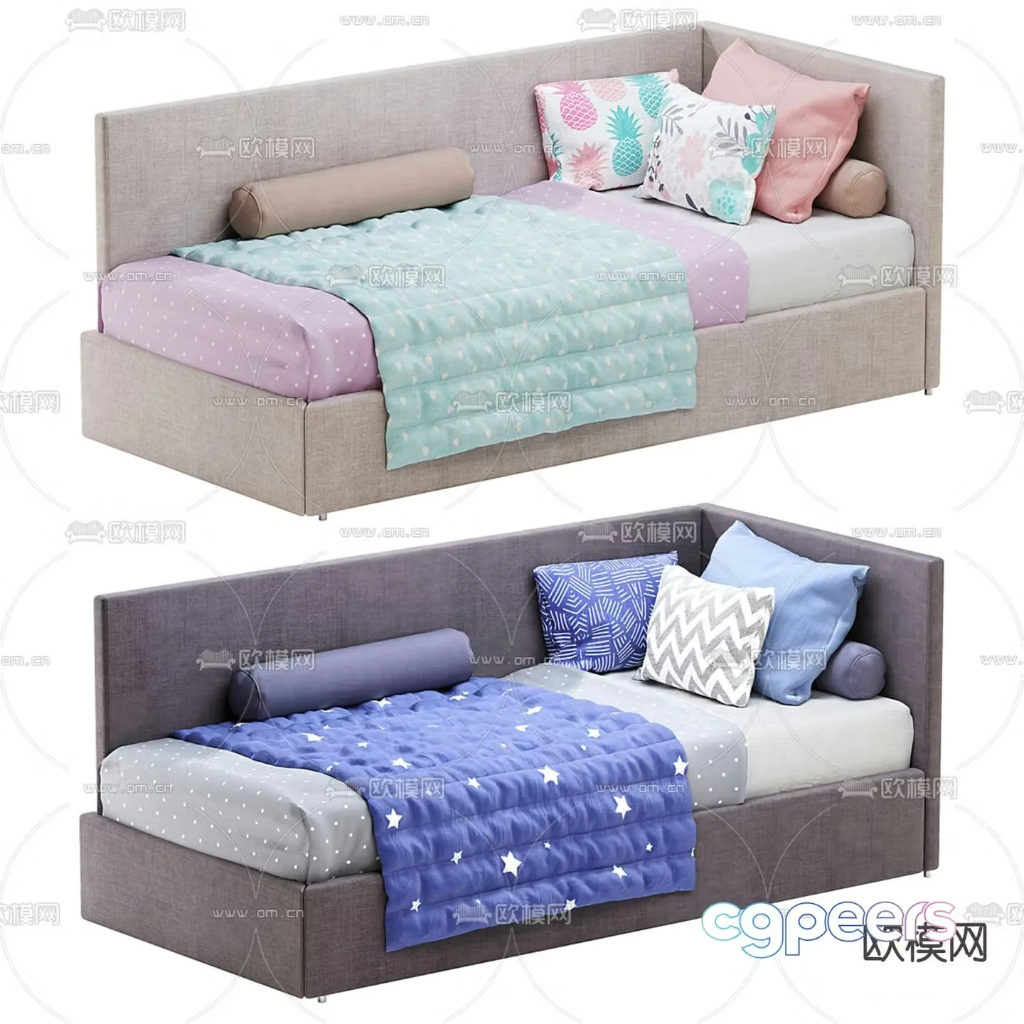 Modern sofa bed 3d model