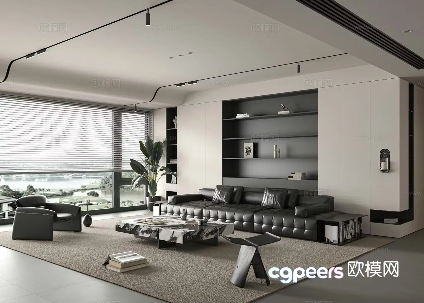 Italian living room 3d model