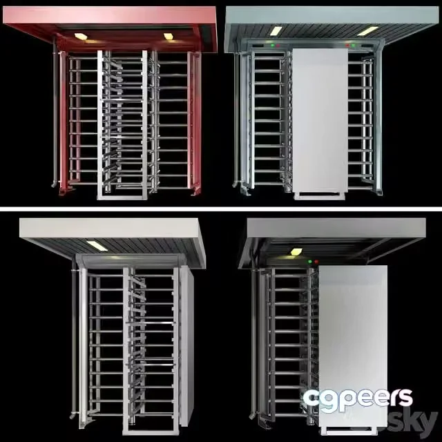 3ds Max Free – Full-Height Turnstiles (Part 3)