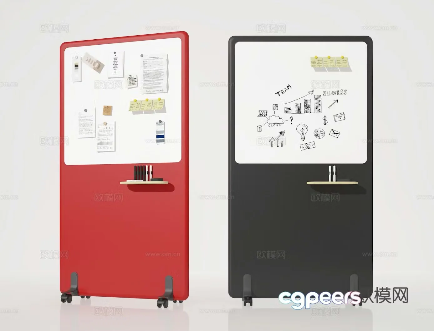 Mobile artboard 3d model