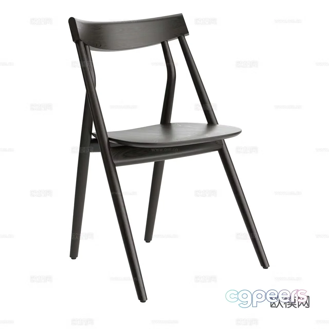 Arflex Very simple chair Dining chair Wooden chair Folding chair Log single chair Book chair 3d model