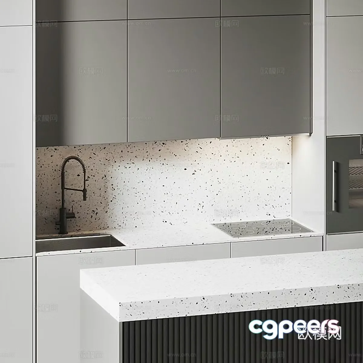 Modern cabinet 3d model