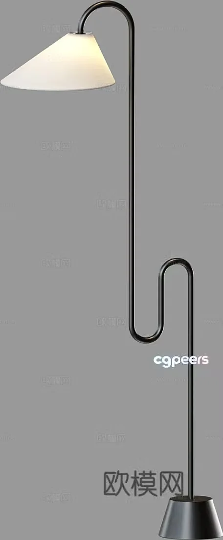 Modern floor lamp 3d model