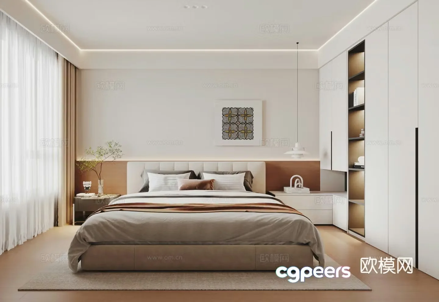 Modern bedroom 3d model