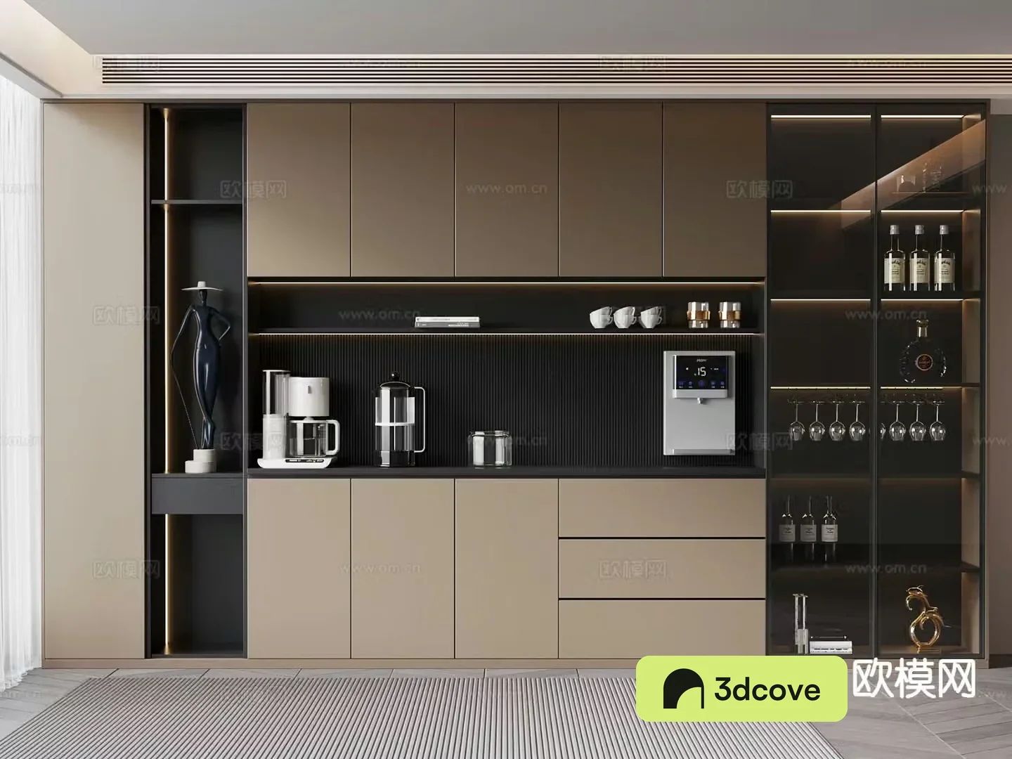 Italian wine cabinet sideboard