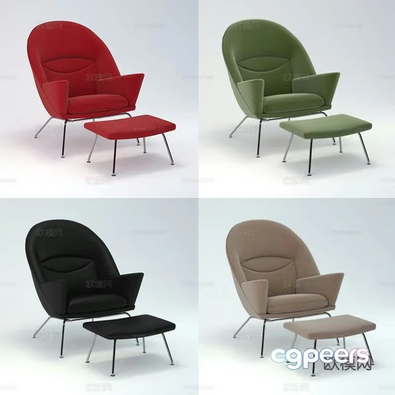 Oculus modern chair lounge chair 3d model