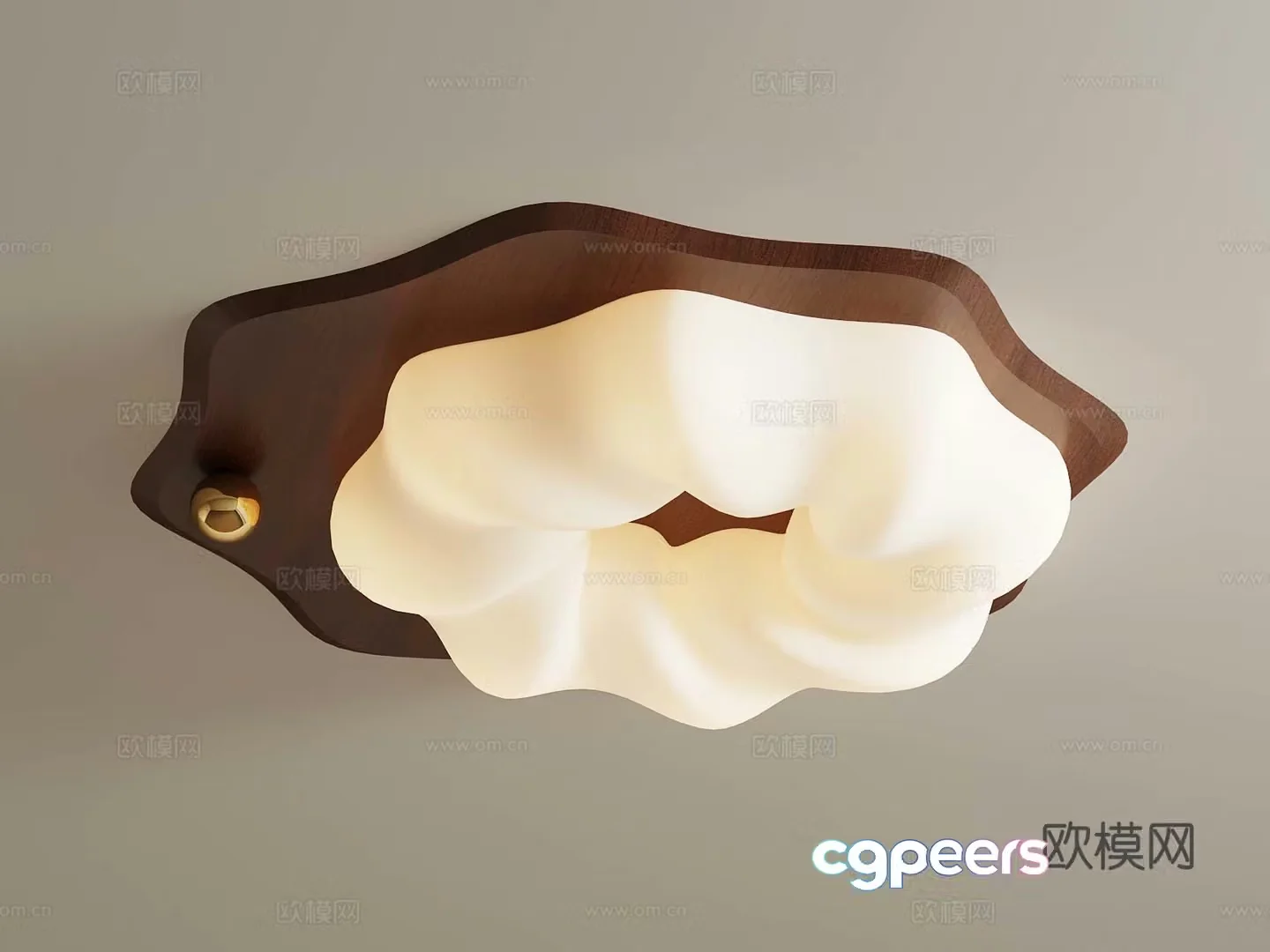 Modern Creamy Ceiling Light Children’s Ceiling Light 3D Model
