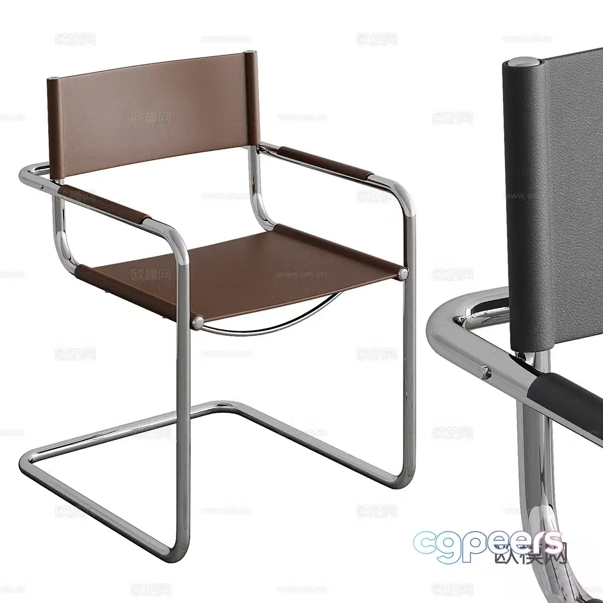 Modern Italian casual chair 3d model
