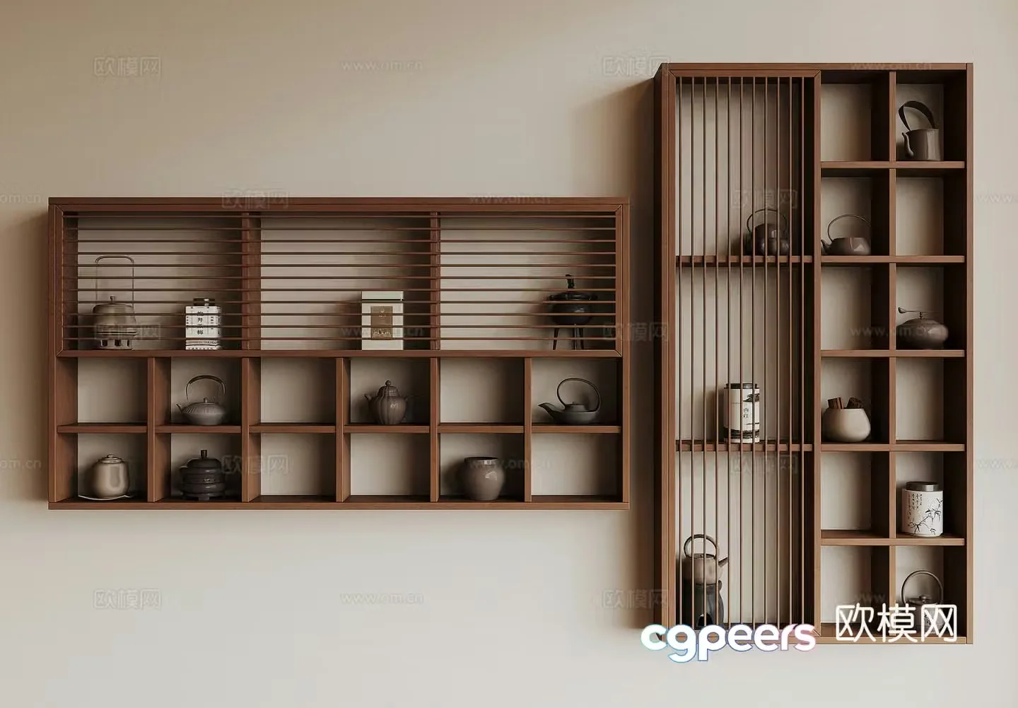 New Chinese tea cabinet 3D model