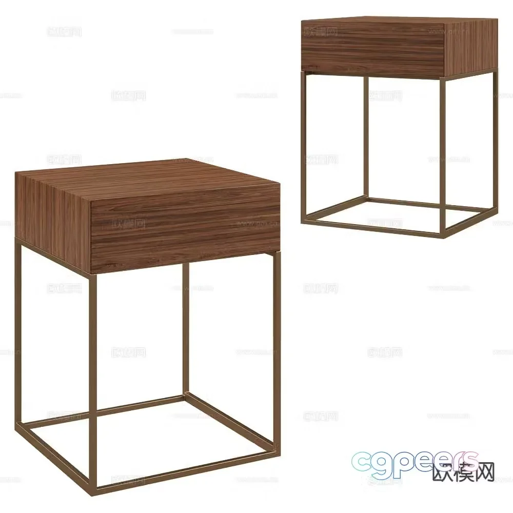Porada bedside table 3d model