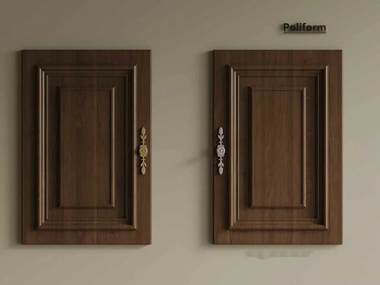 Wooden Cabinet Doors 3D Model – 2962 – VRAY Render