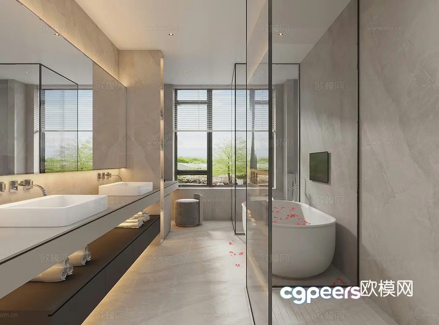Modern bathroom 3d model