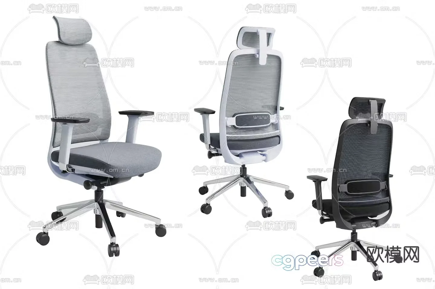 Office chair staff chair 3d model