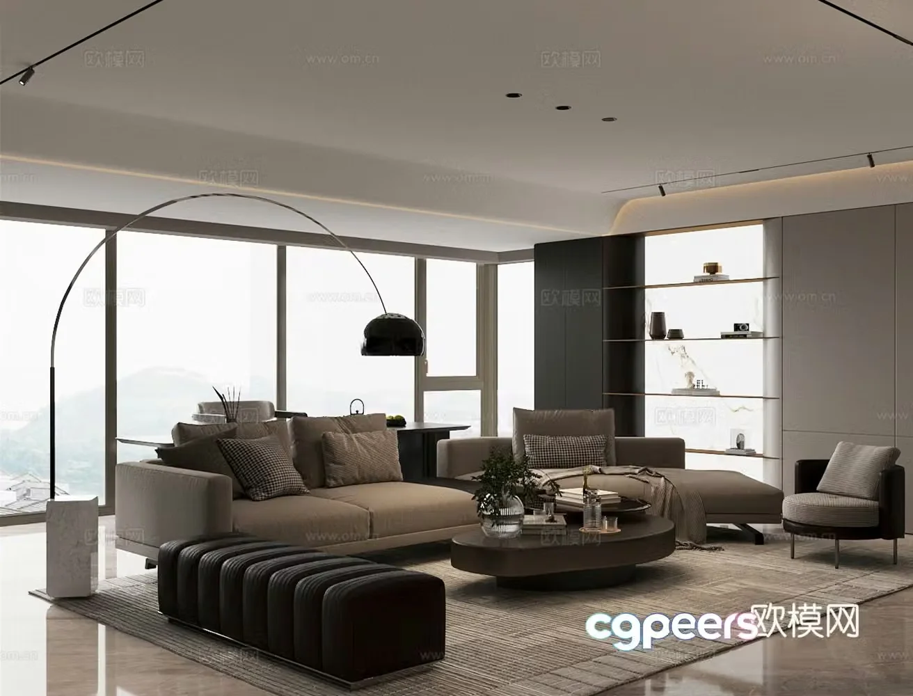 Italian living room 3d model
