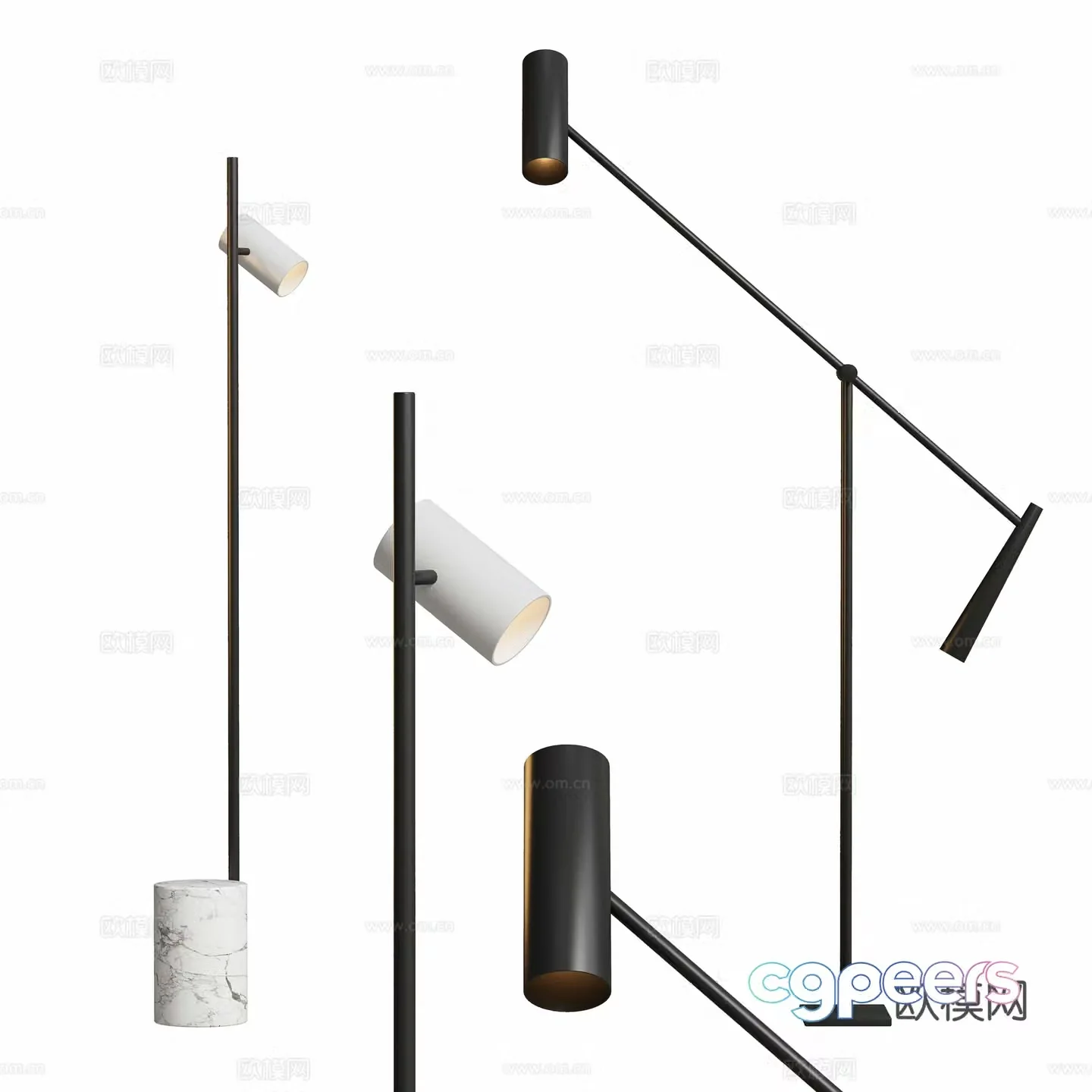 Modern floor lamp 3d model