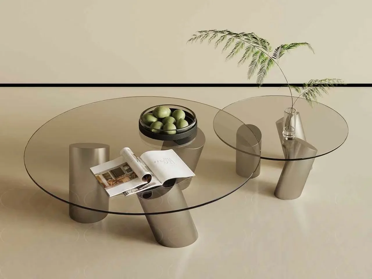 Modern Glass Coffee Tables 3D Model – 17189 – VRAY Render