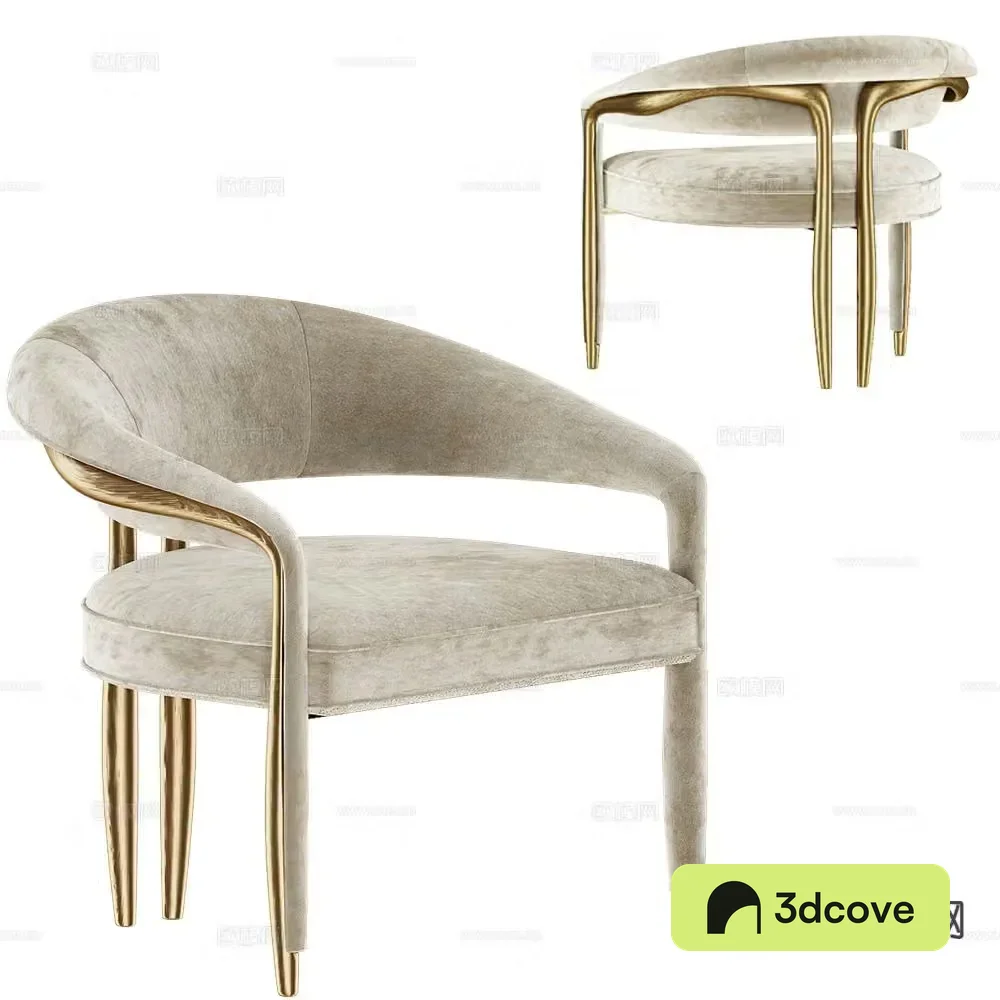 Salto light luxury chair dining chair
