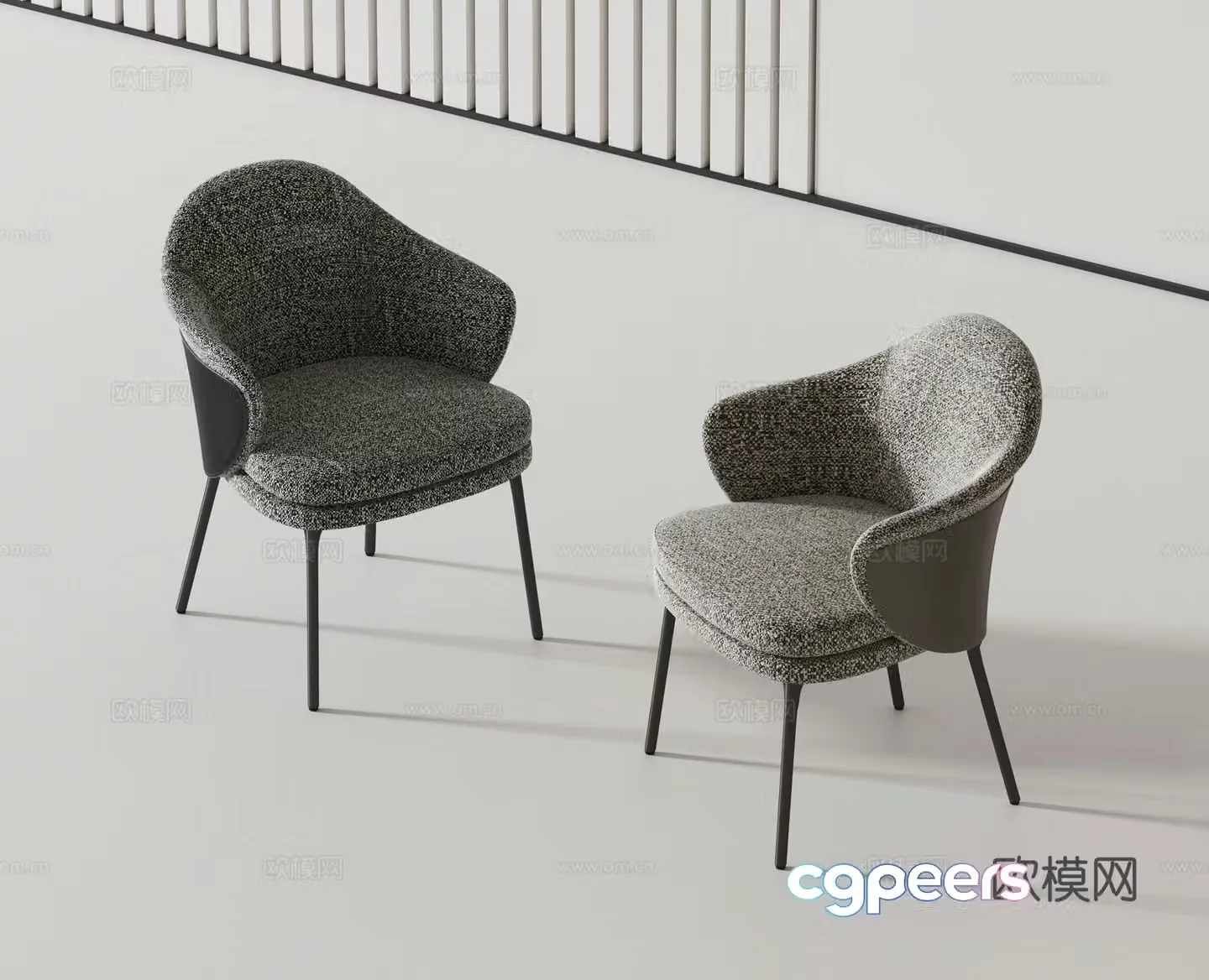 Modern single chair 3d model