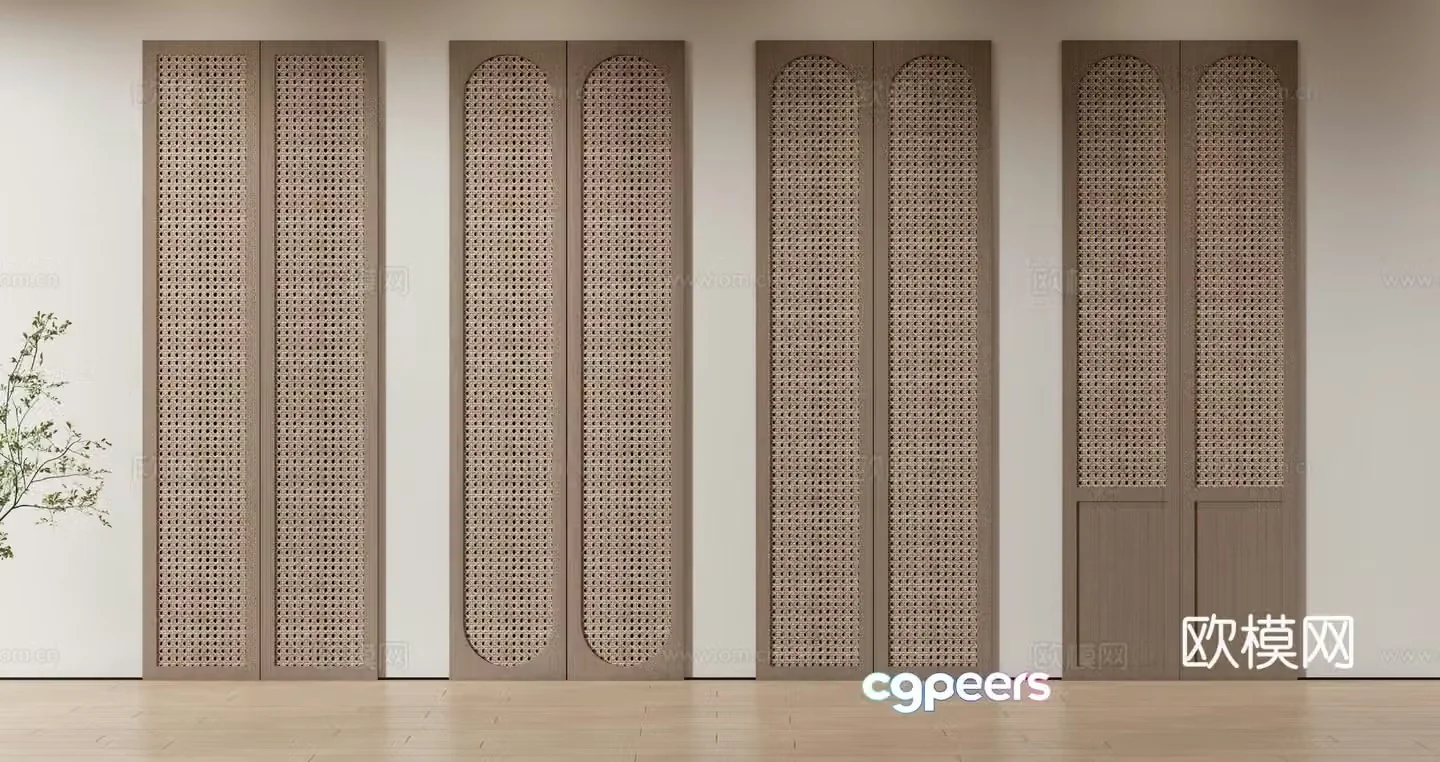 Wabi-sabi cabinet door cabinet door wine cabinet door wardrobe door shoe cabinet door 3D model