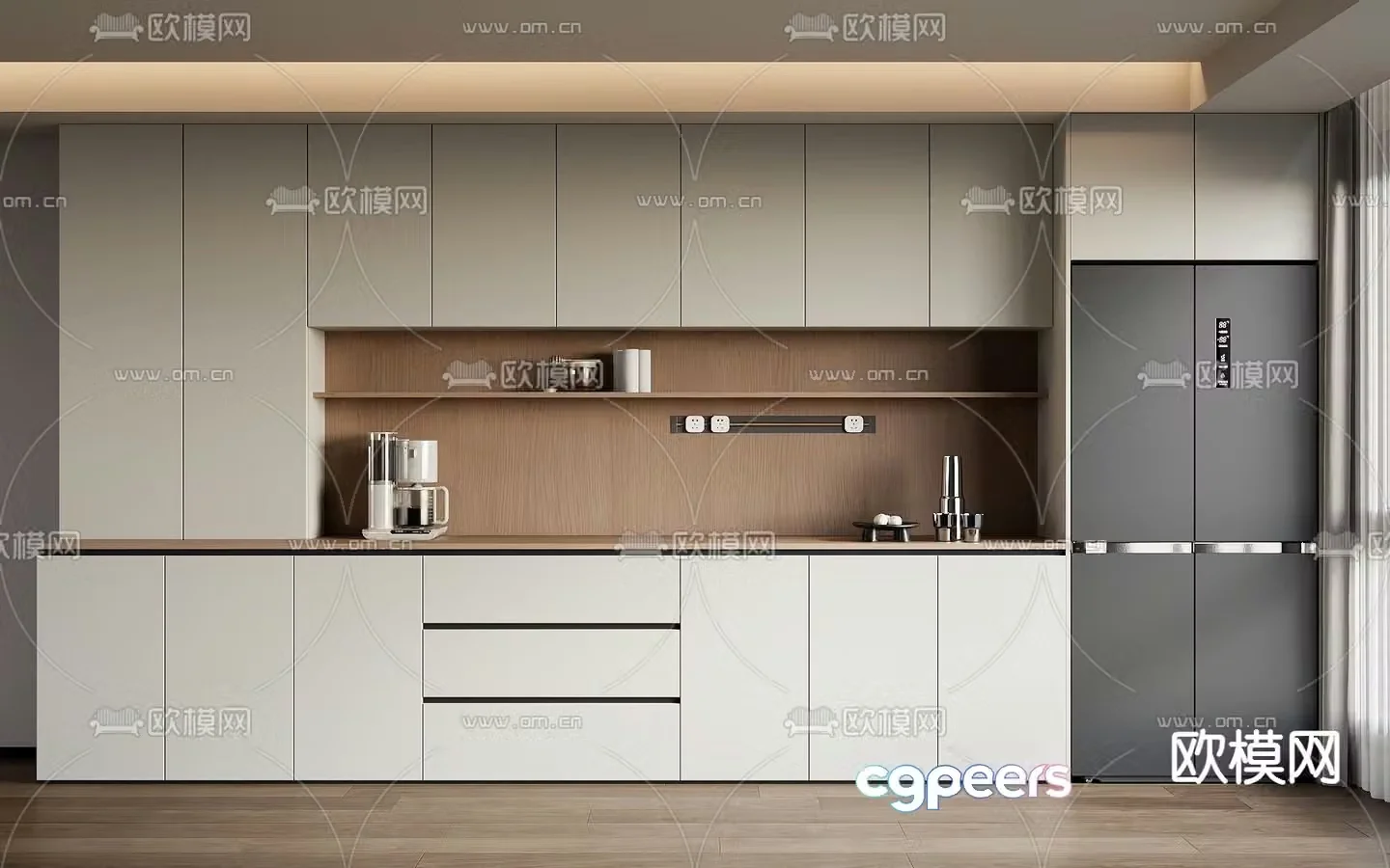 Modern sideboard 3d model