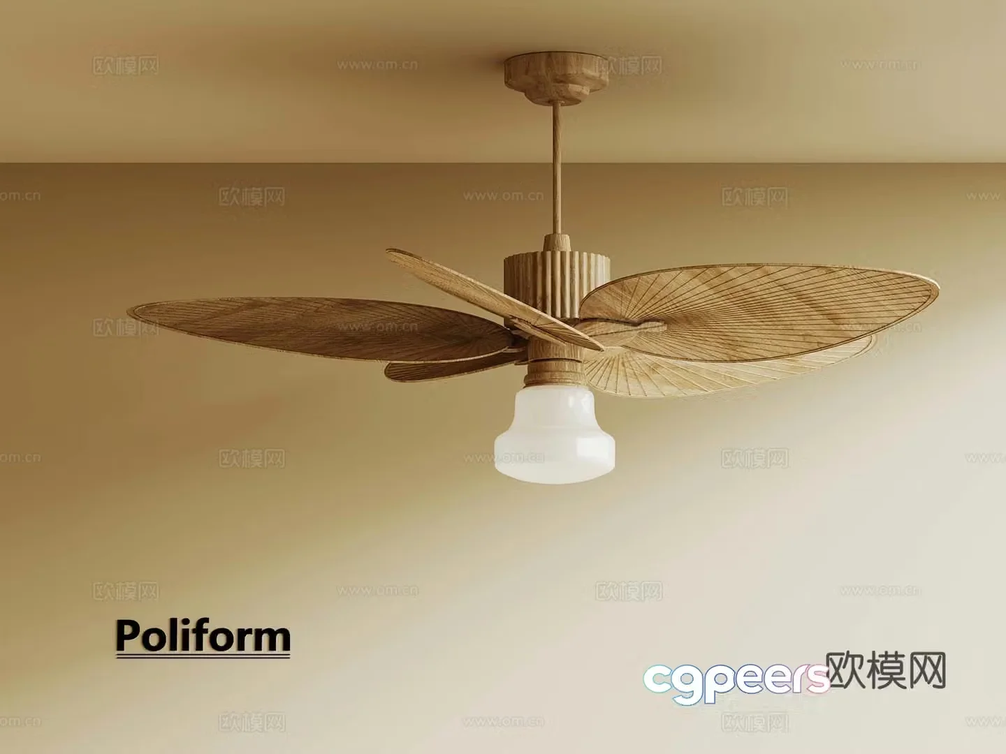 Wasabi Fan Light 3D Model