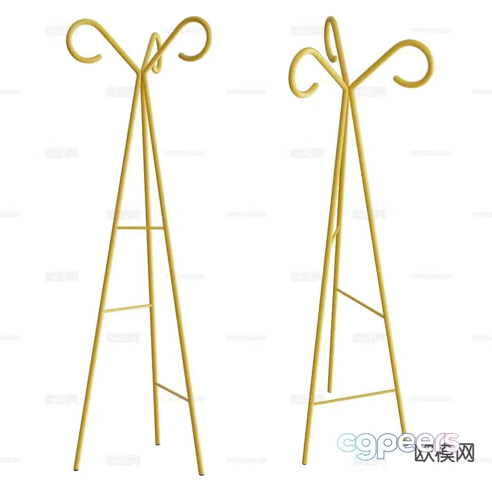 Castil triangular clothes hanger 3d model