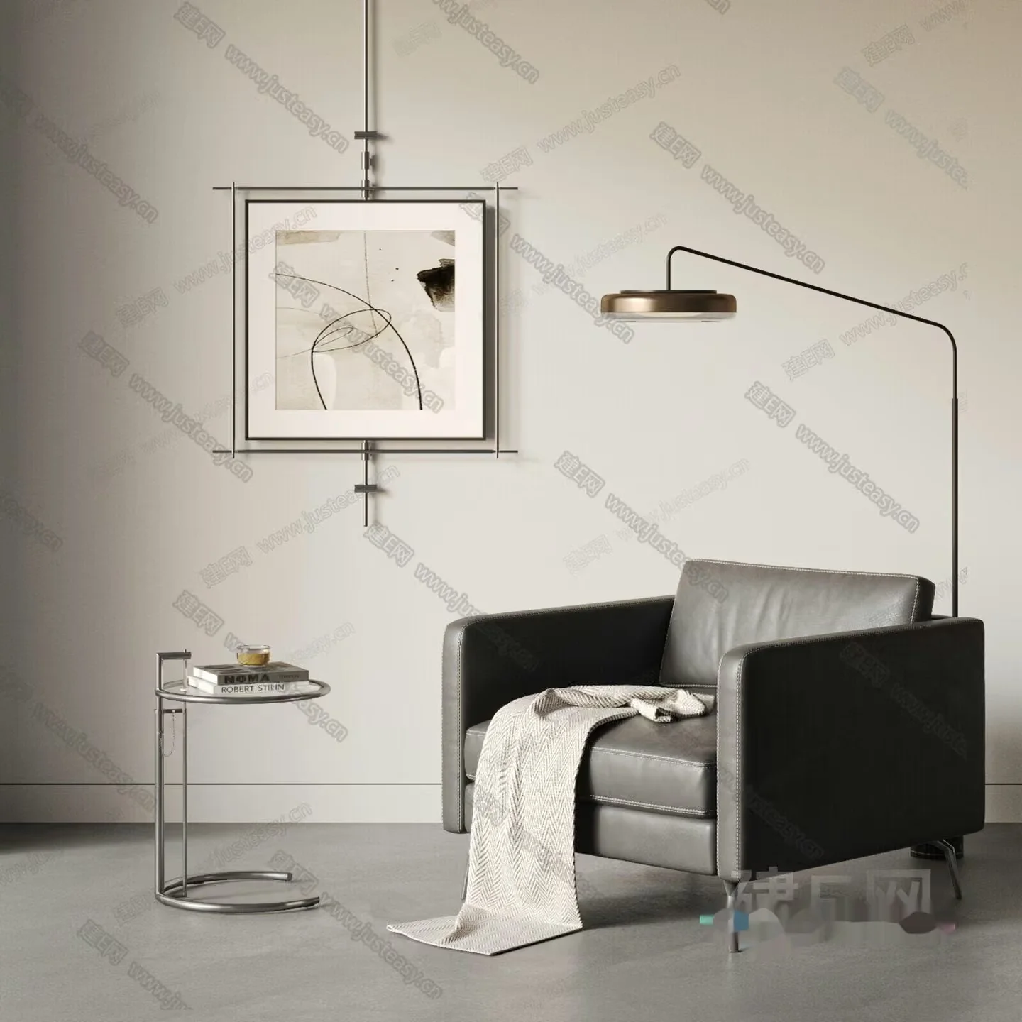 Modern Living Room 3D Model – 16906 – VRAY Render