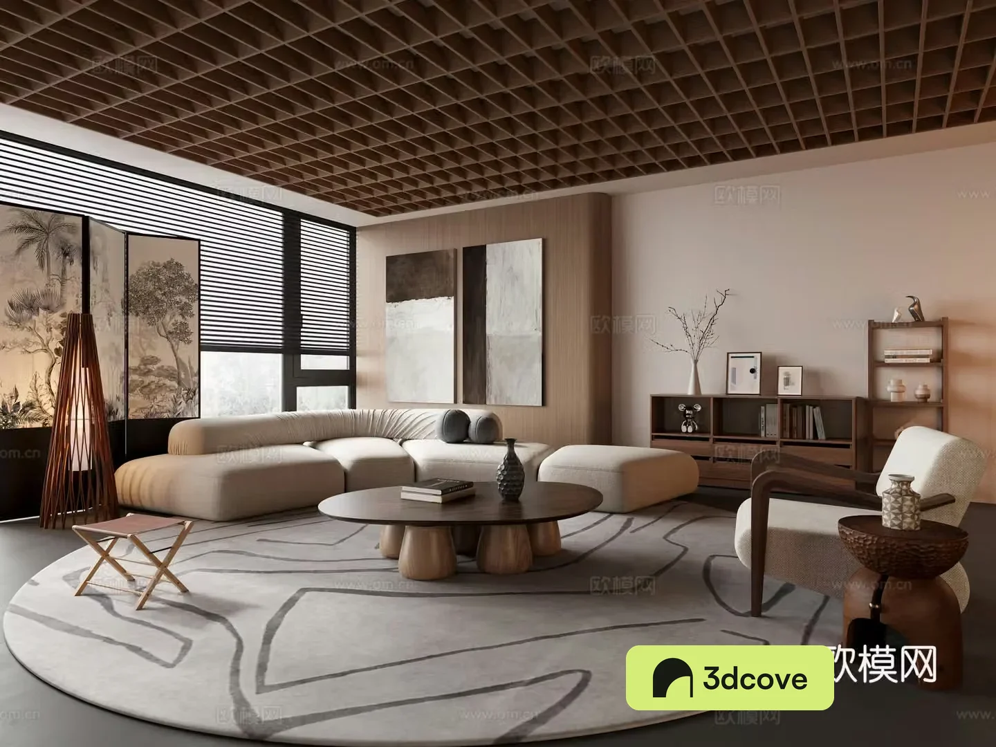 Middle Ages Living Room 3D Model