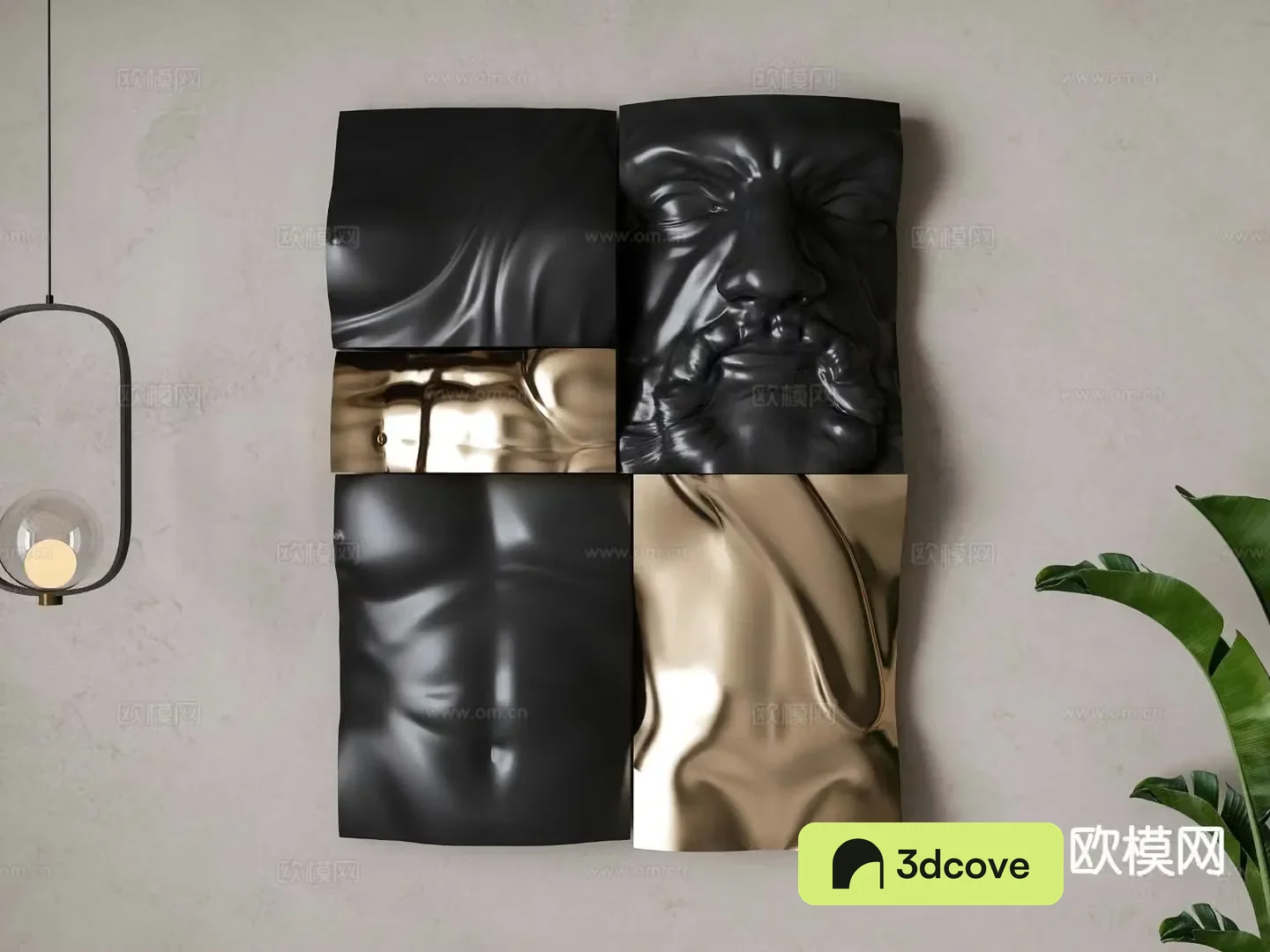 American style human body wall decoration pendant