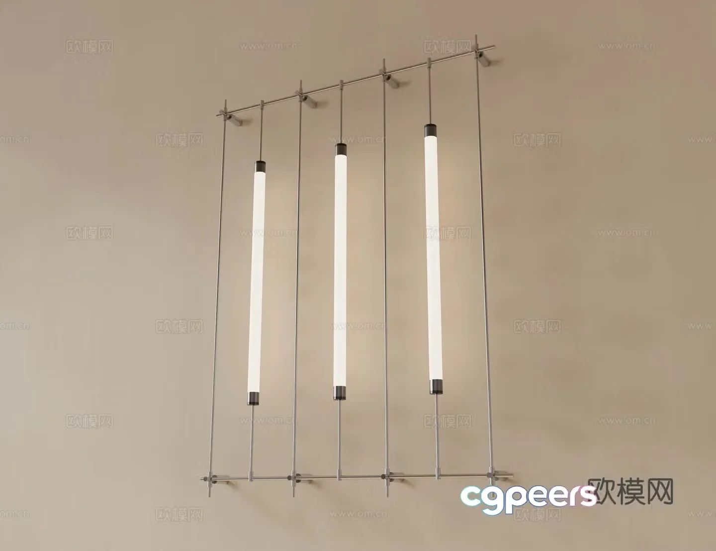 Modern wall lamp Mass light Metal wall lamp 3d model
