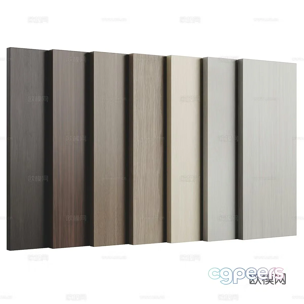 Wainscoting decorative panel wall decorative panel 3d model