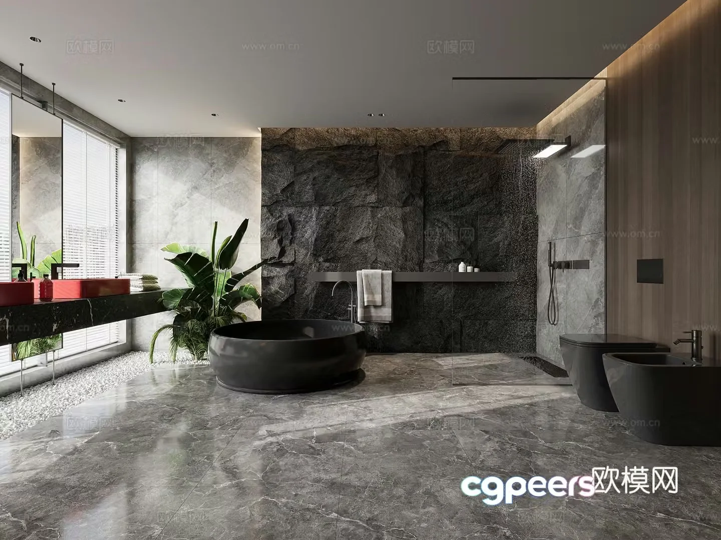 Modern bathroom 3d model