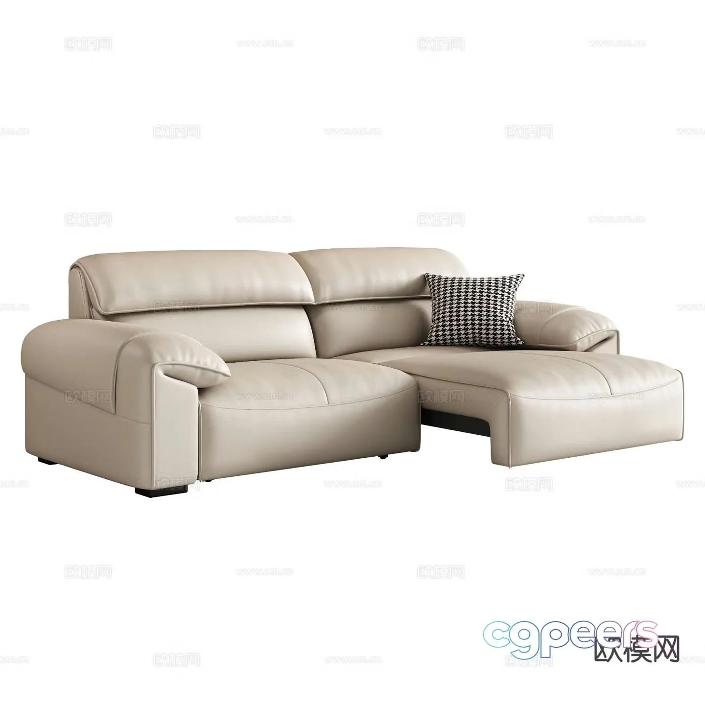 Modern functional sofa double sofa 3d model