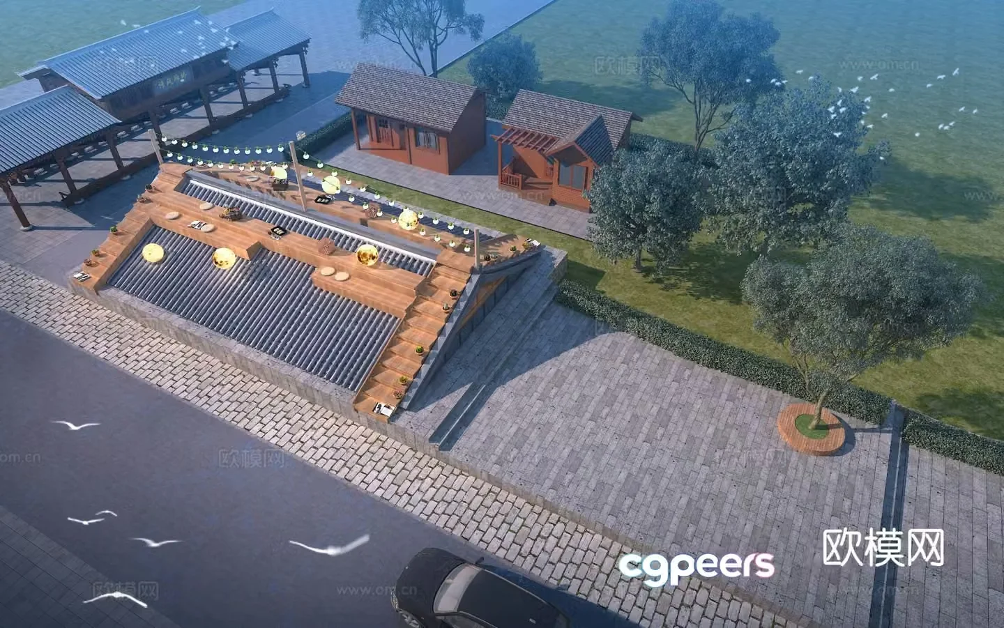 3D model of Shangfangjiewa landscape sketch