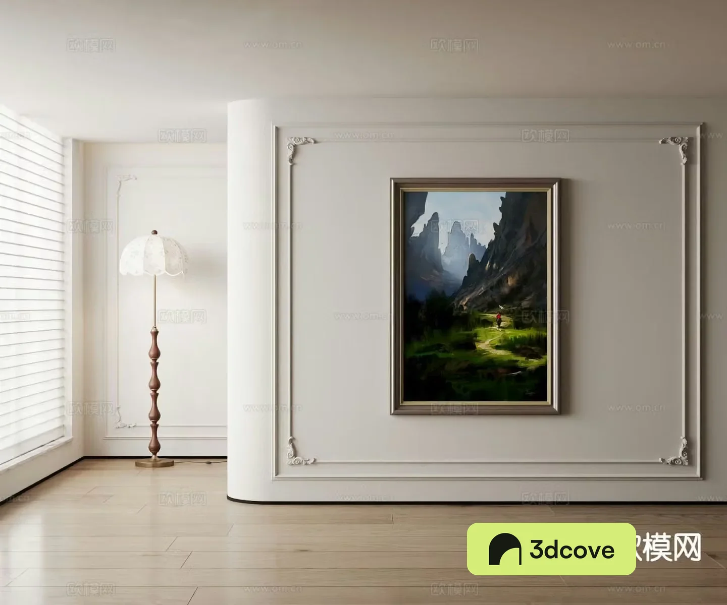 American decorative painting landscape painting oil painting