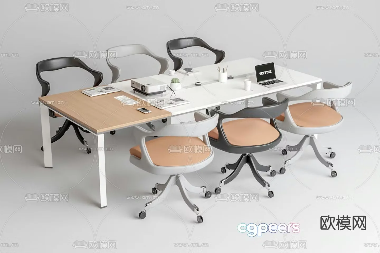 Modern conference table conference table 3d model