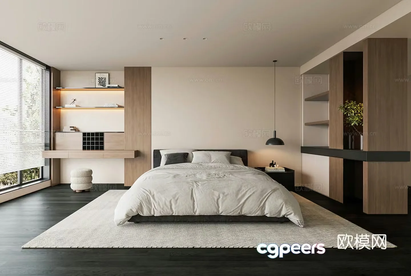 Modern bedroom 3d model
