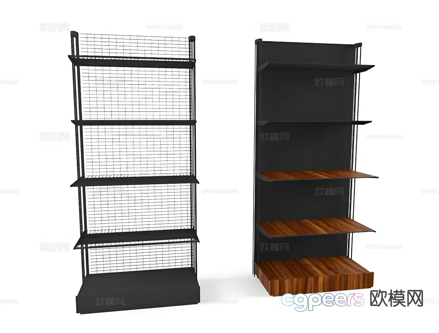 Showcase shelf shelf 3d model
