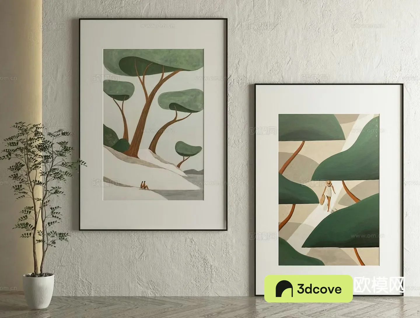 Nordic decorative painting abstract hanging painting