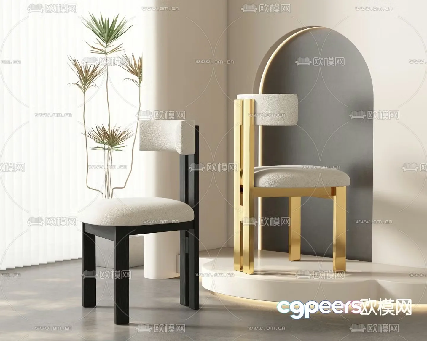 chair dining chair 3d model