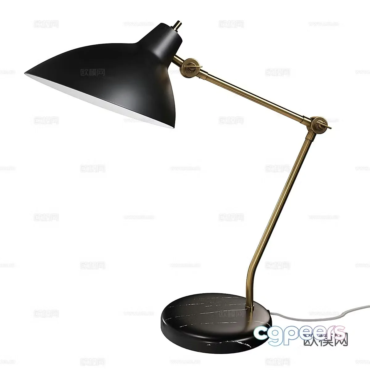 Minimalist desk lamp reading lamp 3d model