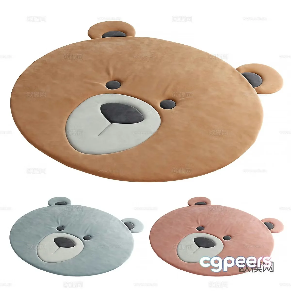 Modern children’s carpet 3d model