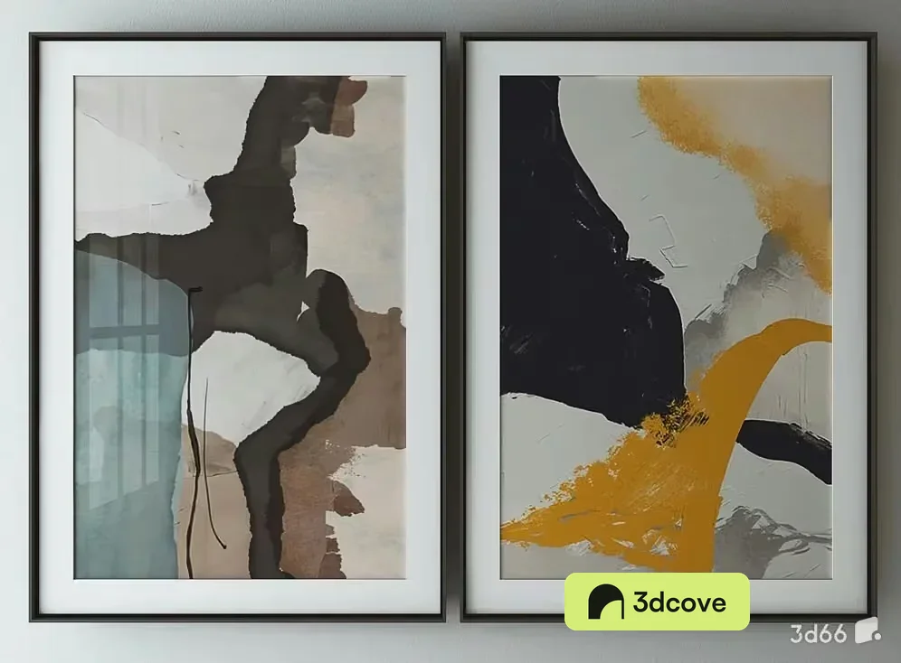 Abstract Art Prints In A Frame