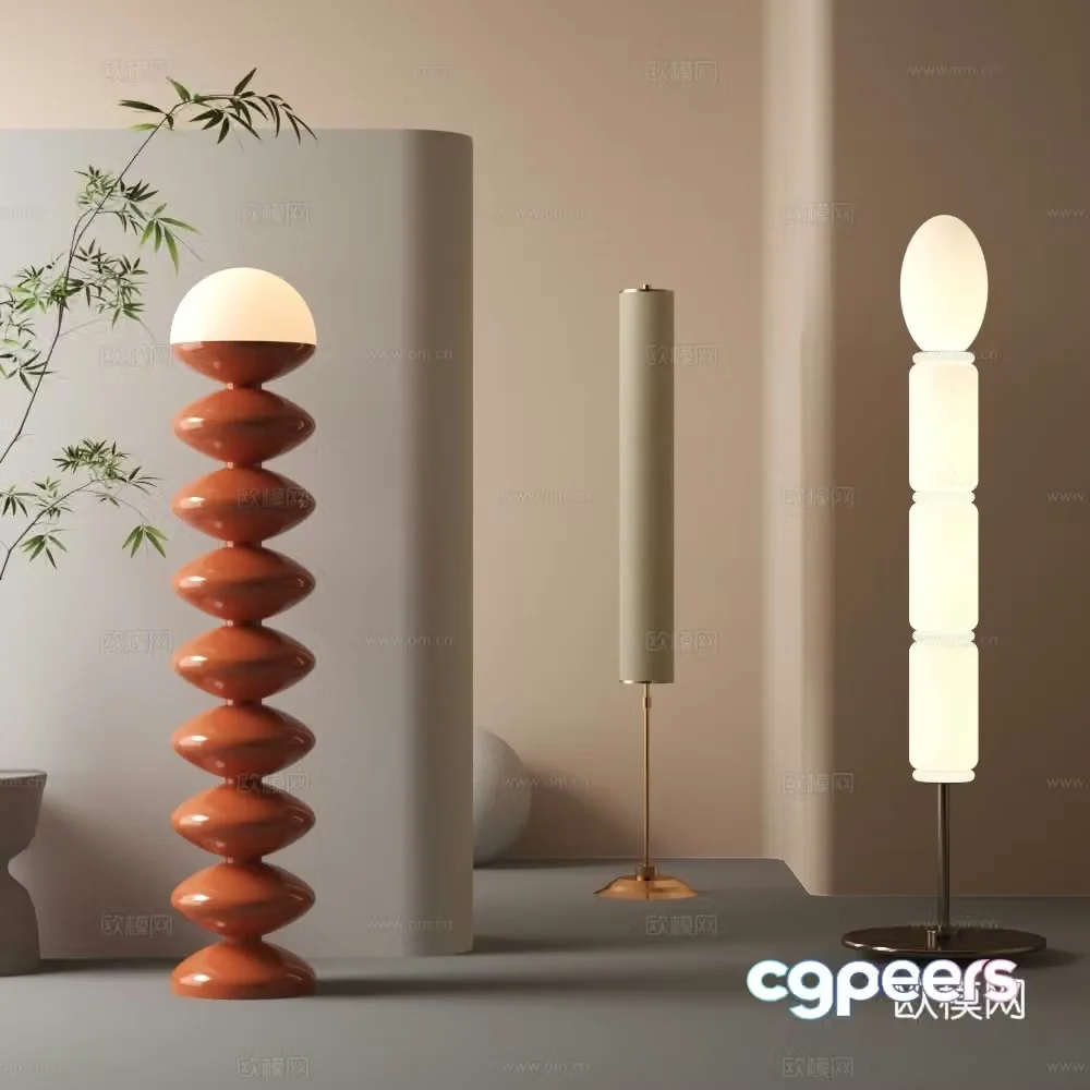 Modern floor lamp 3d model