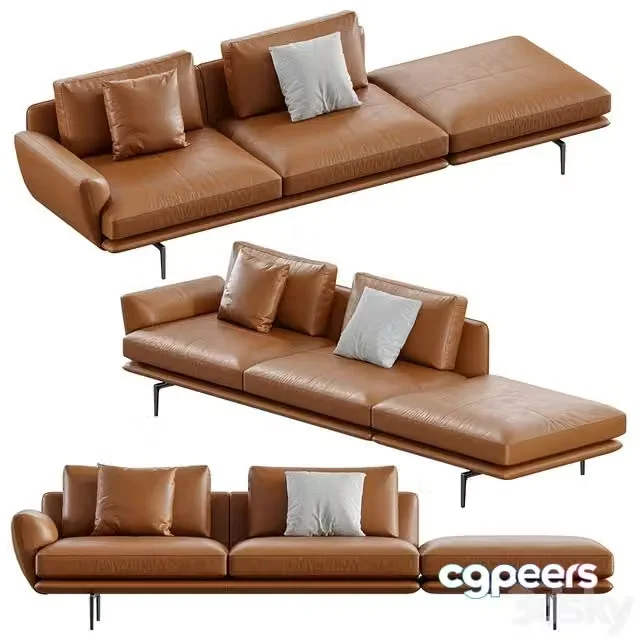3ds Max Free – Poltrona Frau Get Back Sofa XS