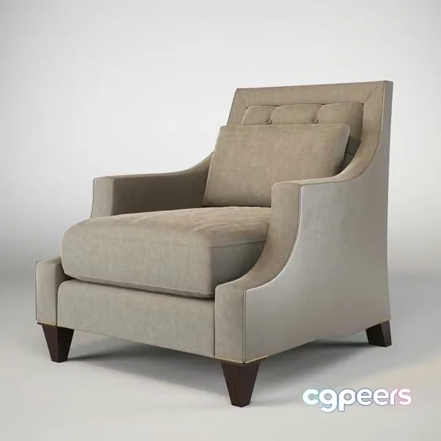 3ds Max Free – Baker max club chair 6130c-1