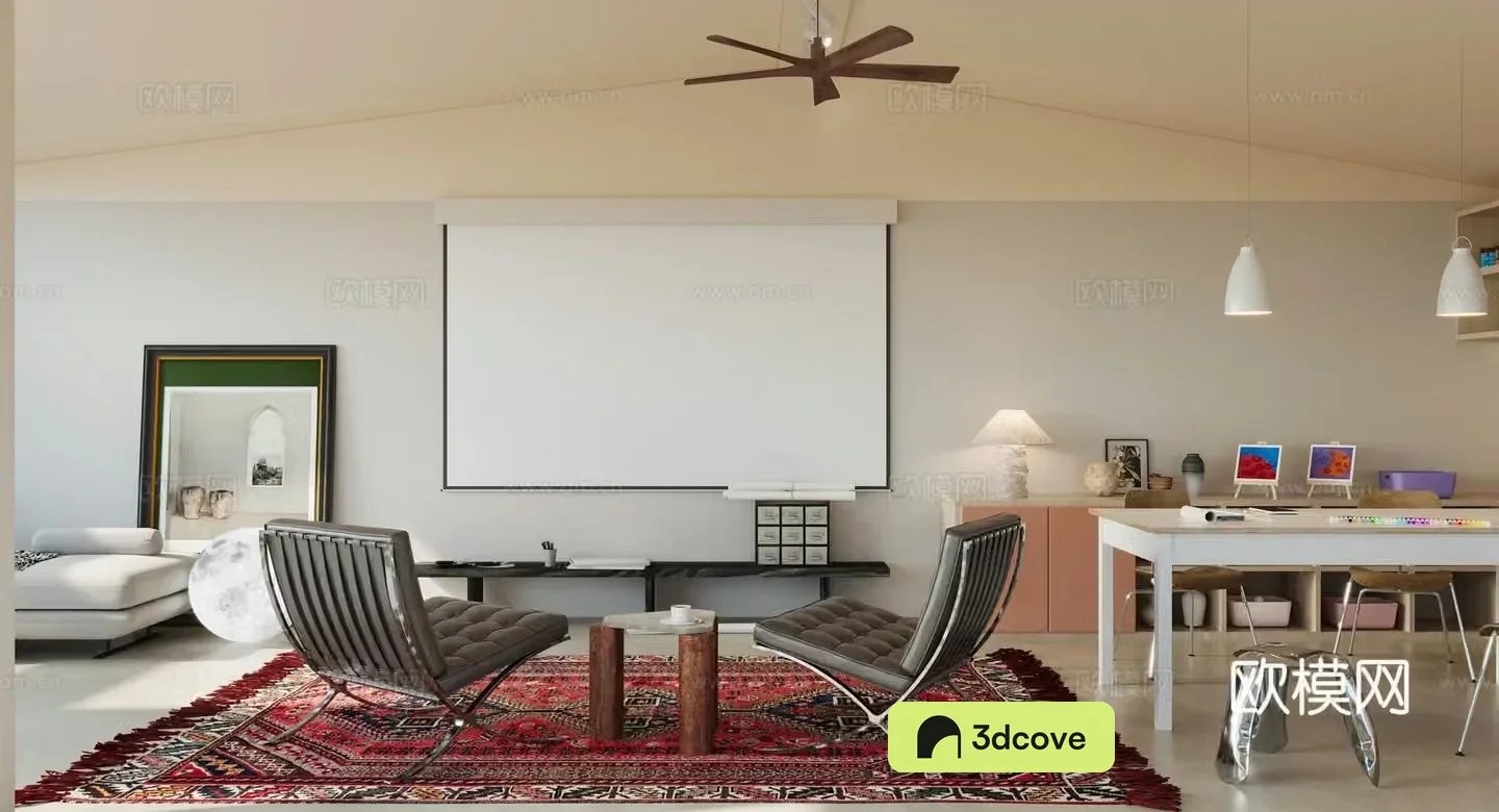 Modern Activity Room Audio and Video Studio