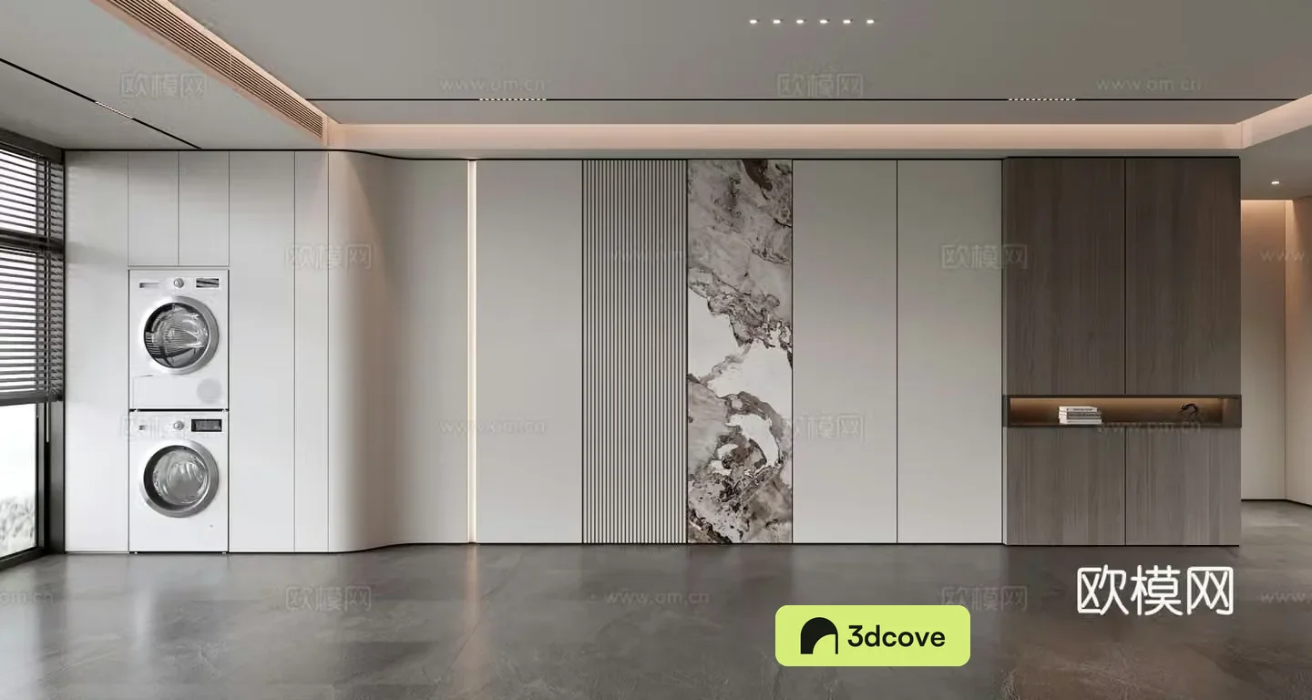 Light luxury background wall balcony cabinet sofa background wall